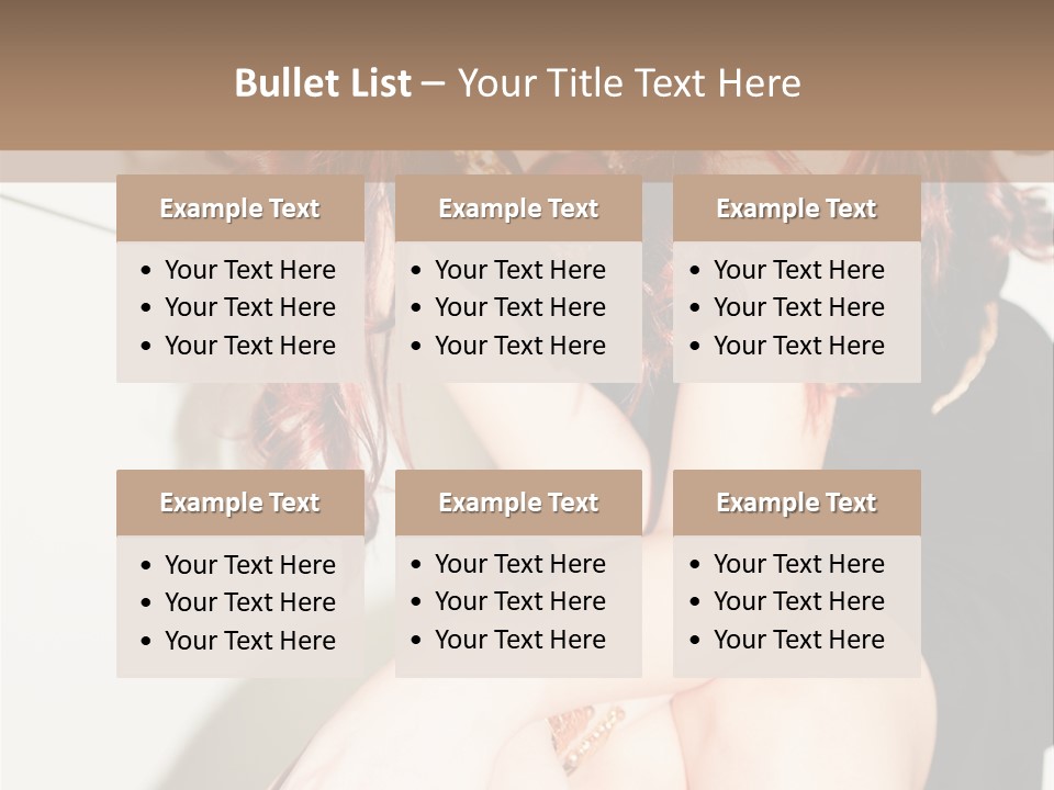 Slim Contrast Beauty PowerPoint Template