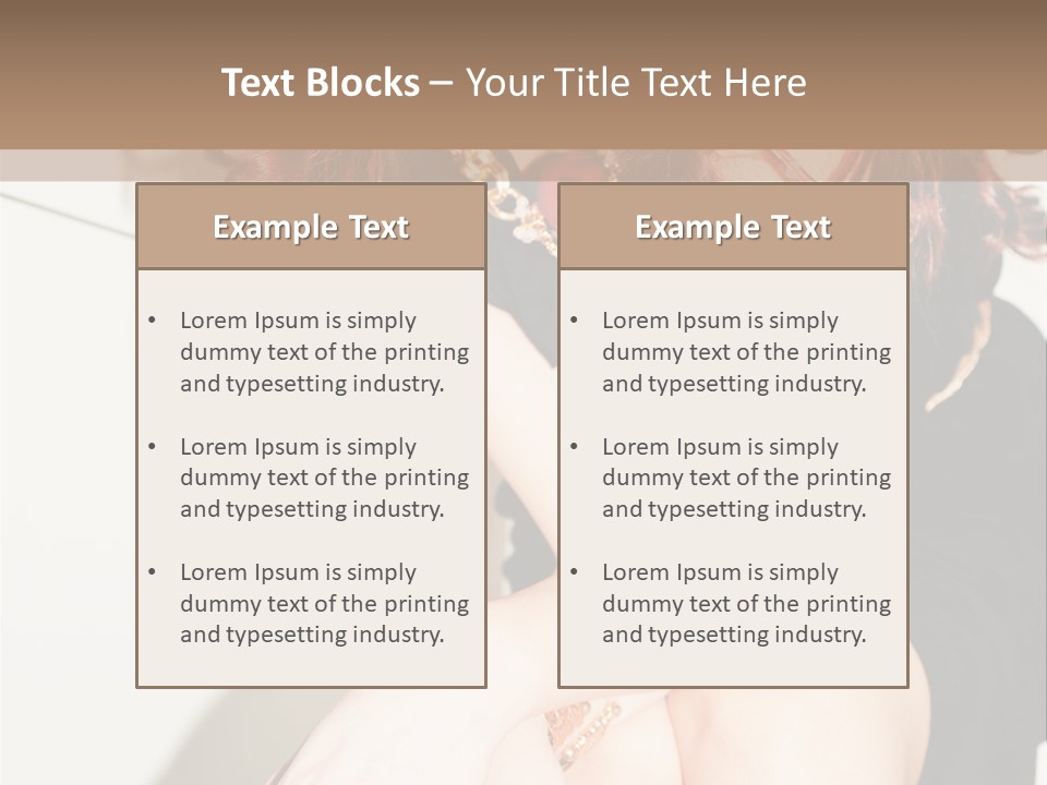 Slim Contrast Beauty PowerPoint Template