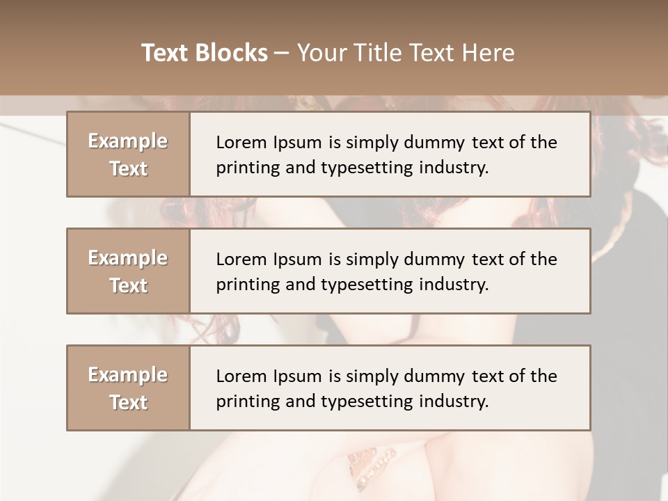 Slim Contrast Beauty PowerPoint Template
