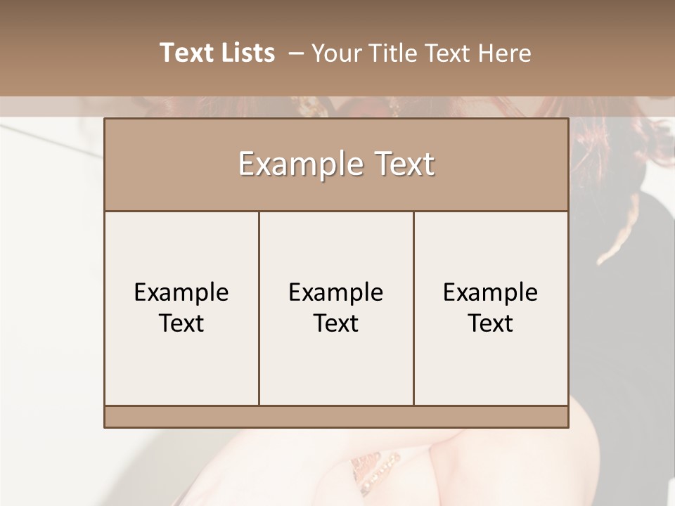 Slim Contrast Beauty PowerPoint Template
