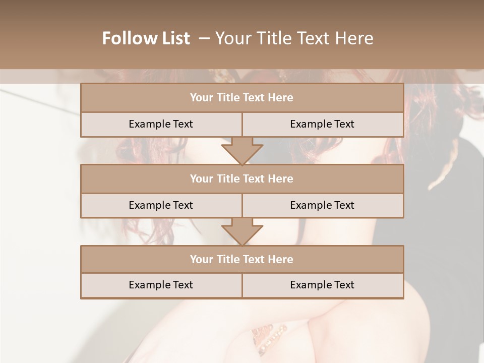 Slim Contrast Beauty PowerPoint Template