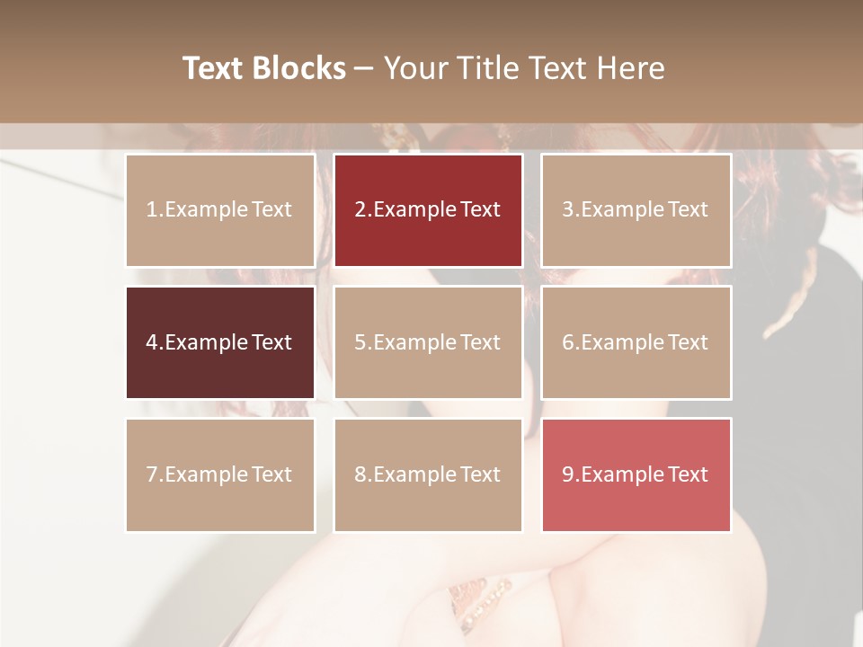 Slim Contrast Beauty PowerPoint Template