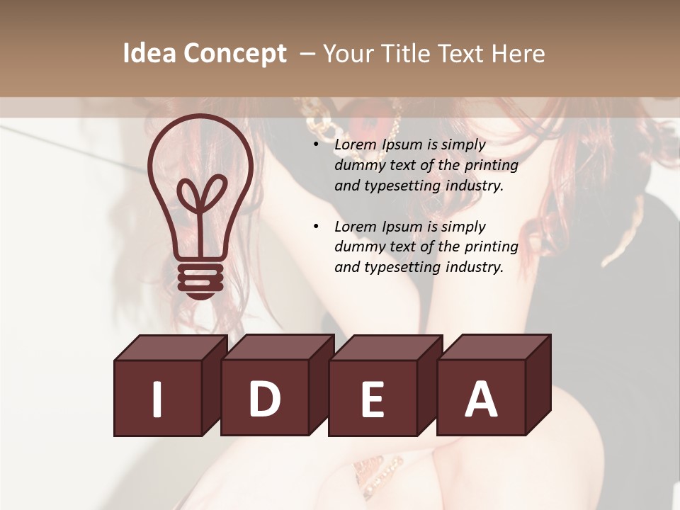 Slim Contrast Beauty PowerPoint Template