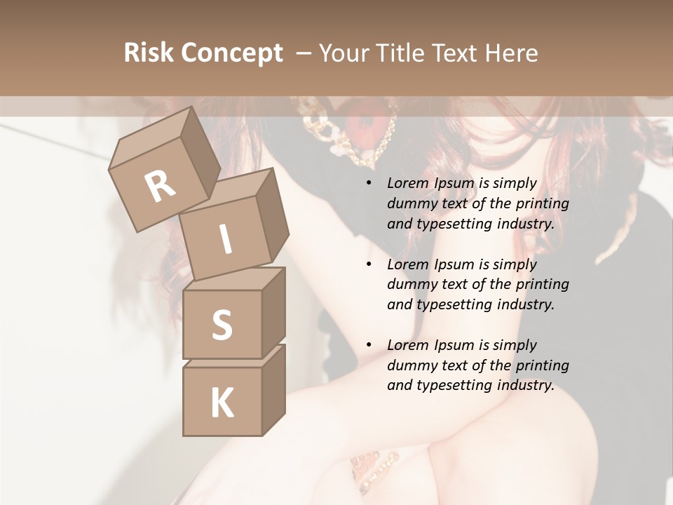 Slim Contrast Beauty PowerPoint Template