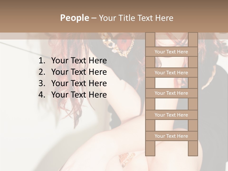 Slim Contrast Beauty PowerPoint Template
