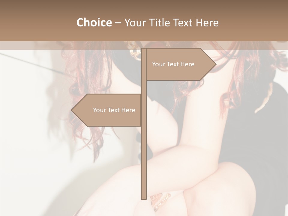 Slim Contrast Beauty PowerPoint Template