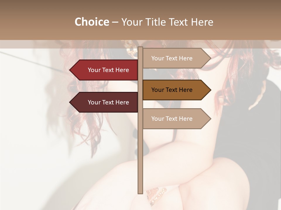Slim Contrast Beauty PowerPoint Template