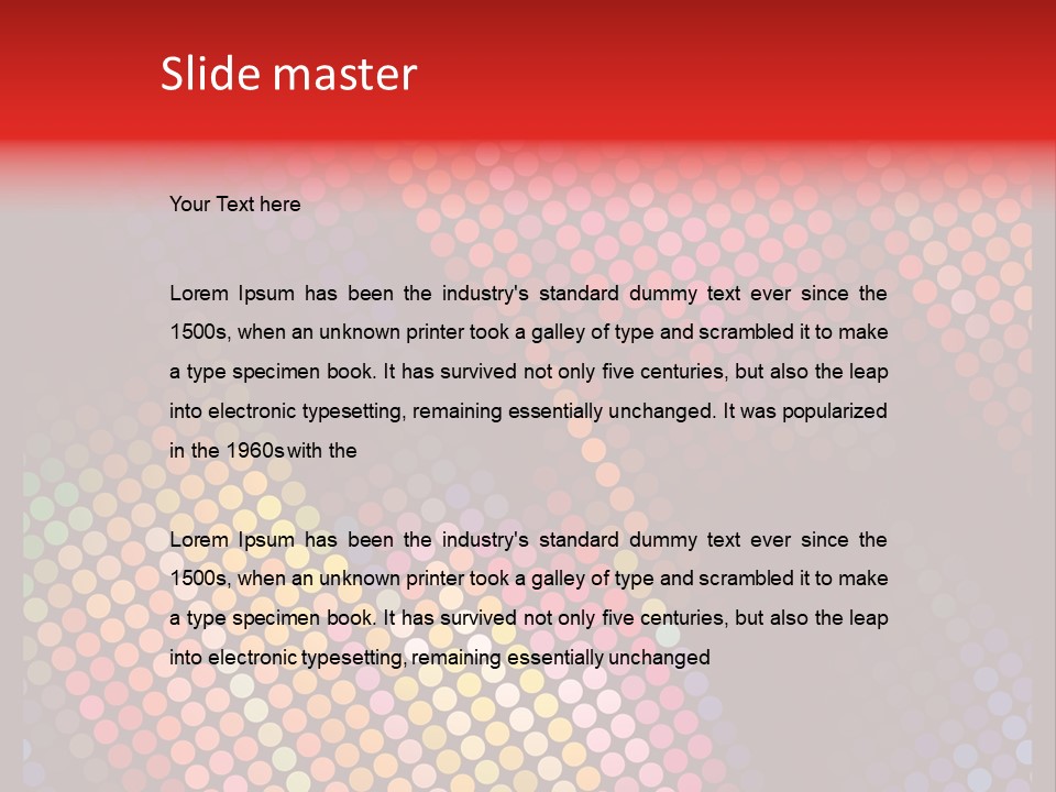 Color Cover Layout PowerPoint Template