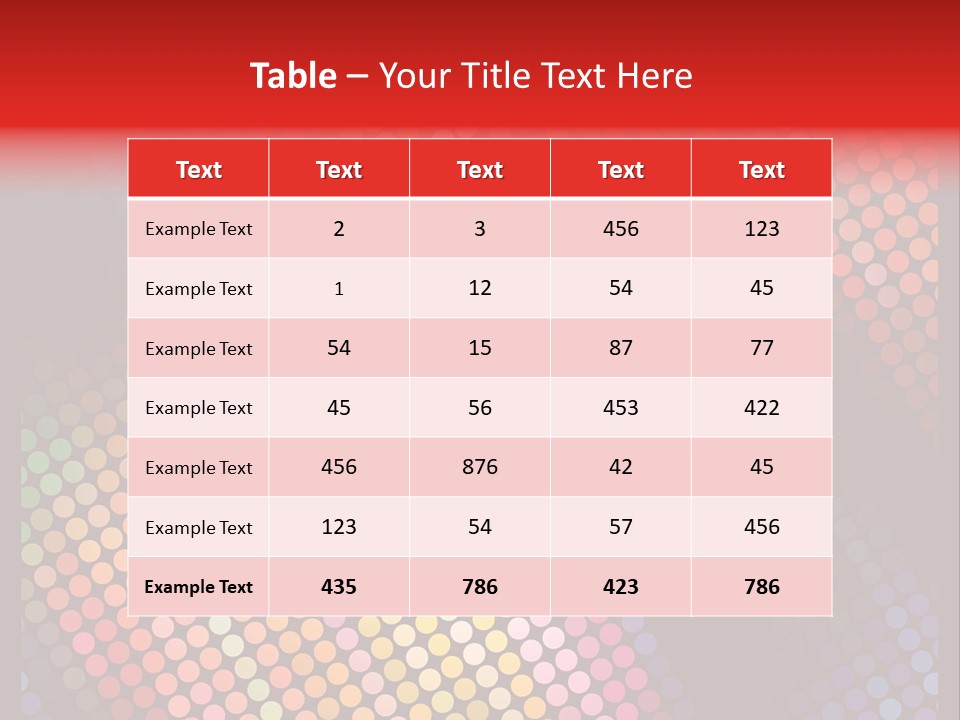 Color Cover Layout PowerPoint Template