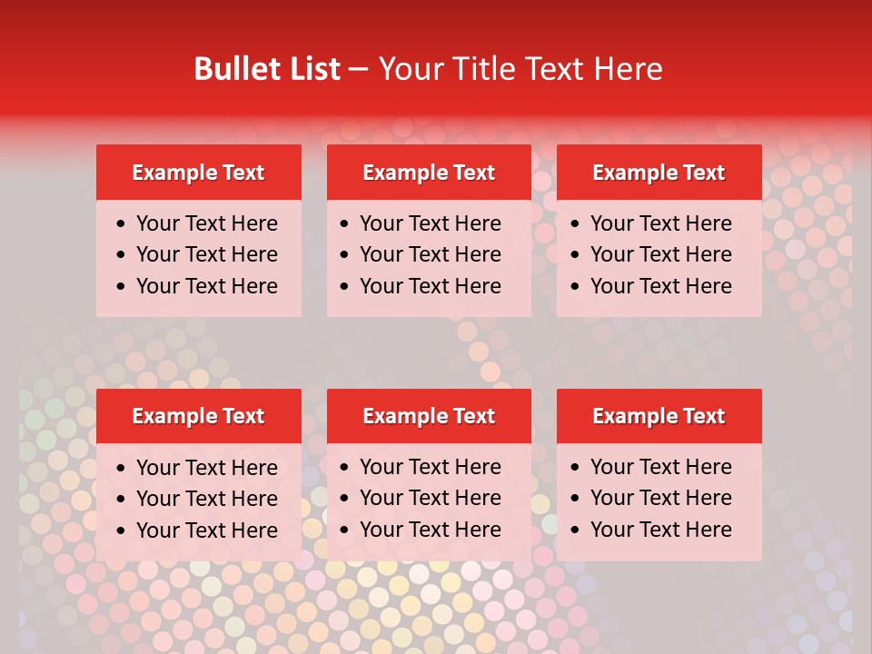 Color Cover Layout PowerPoint Template