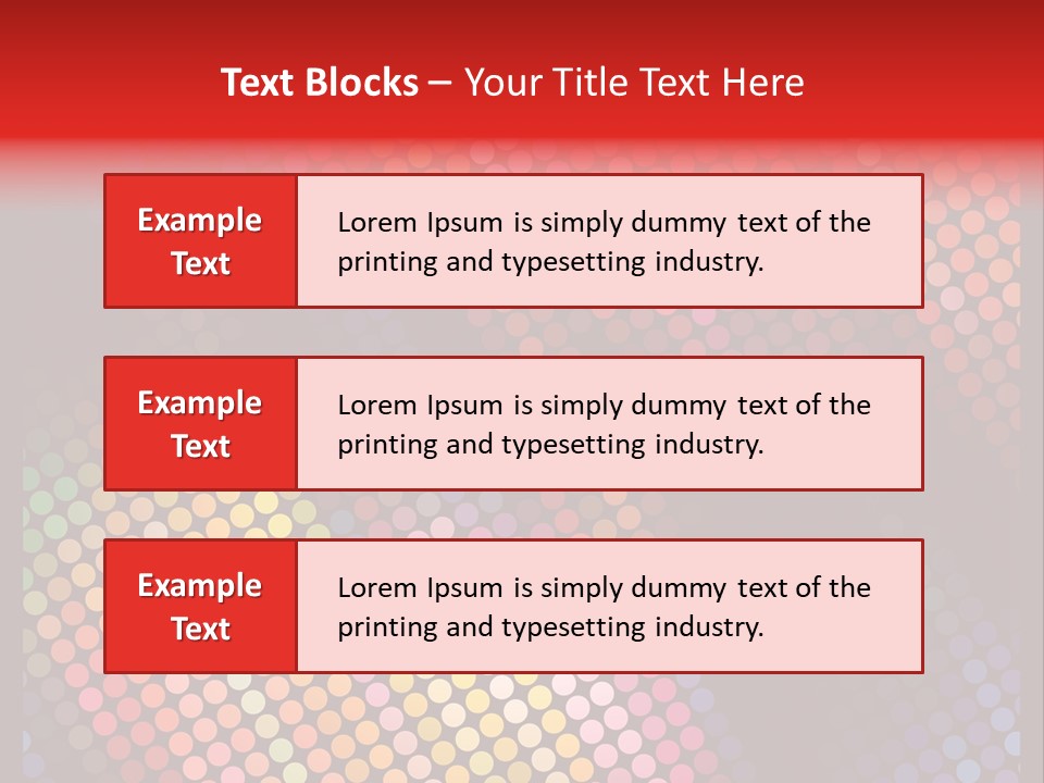 Color Cover Layout PowerPoint Template