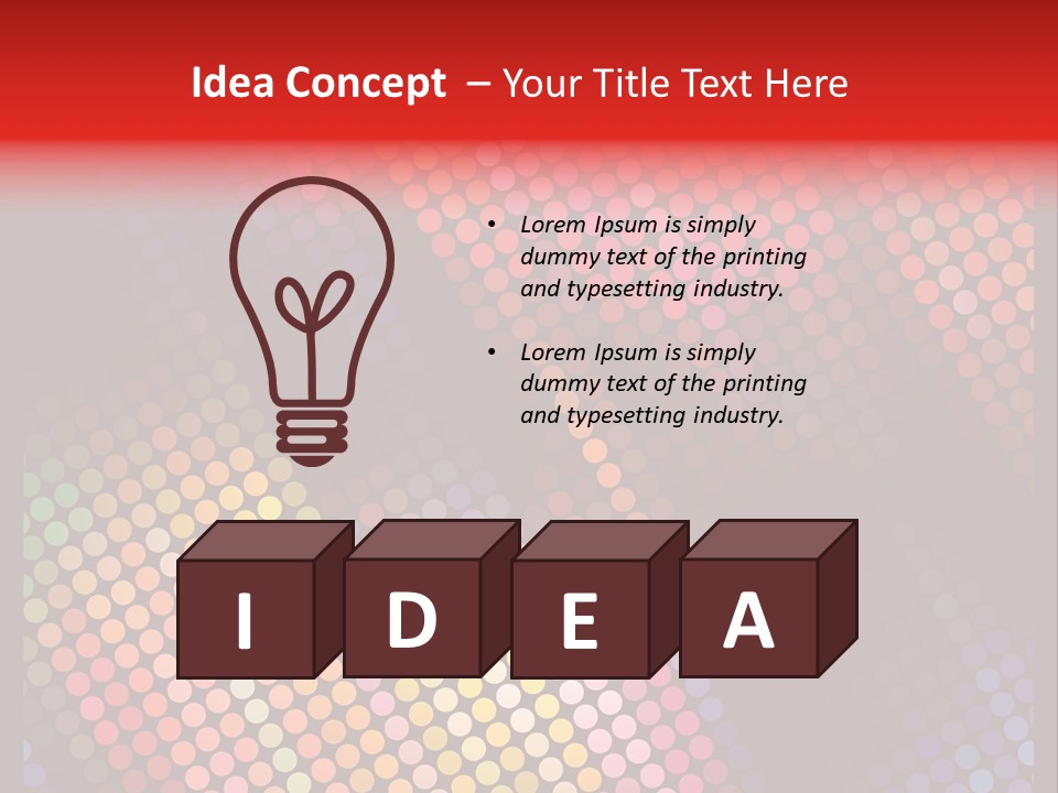 Color Cover Layout PowerPoint Template