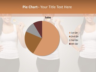 Woman Happy Body PowerPoint Template