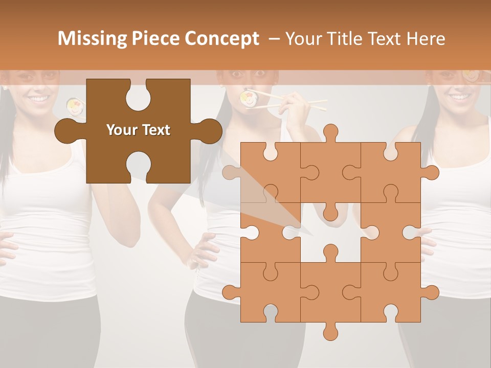 Woman Happy Body PowerPoint Template