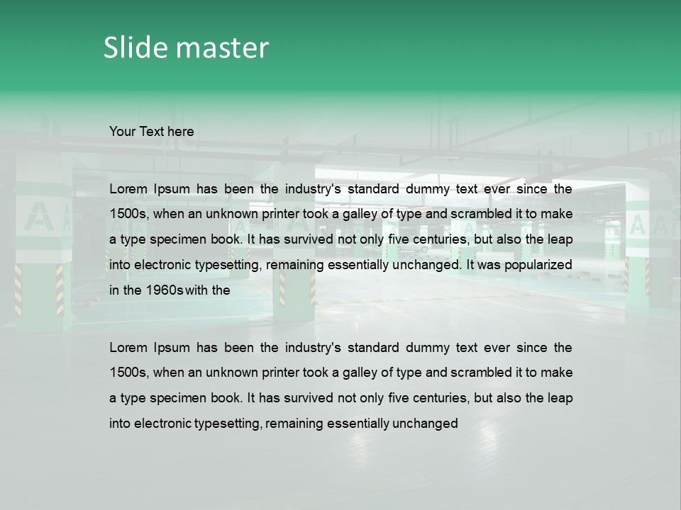 Inside Automobile Asphalt PowerPoint Template