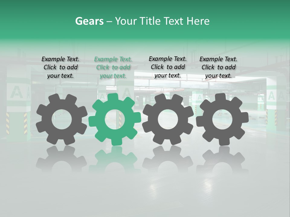 Inside Automobile Asphalt PowerPoint Template