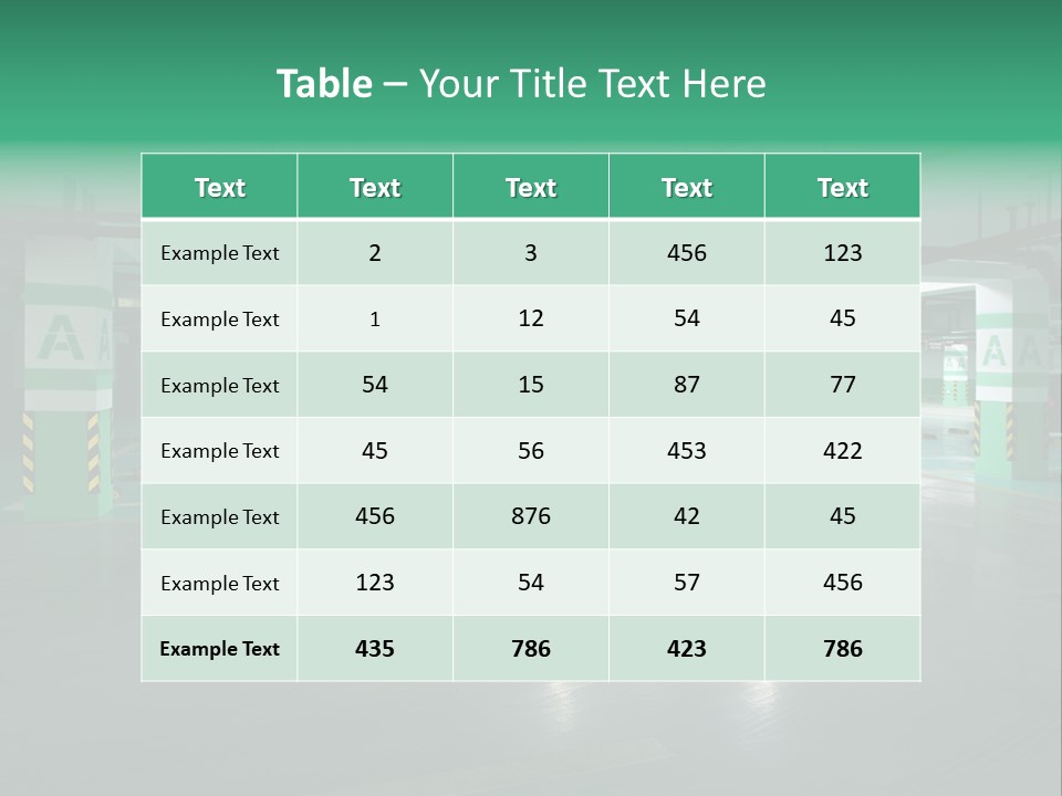 Inside Automobile Asphalt PowerPoint Template