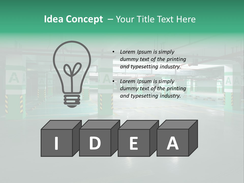 Inside Automobile Asphalt PowerPoint Template