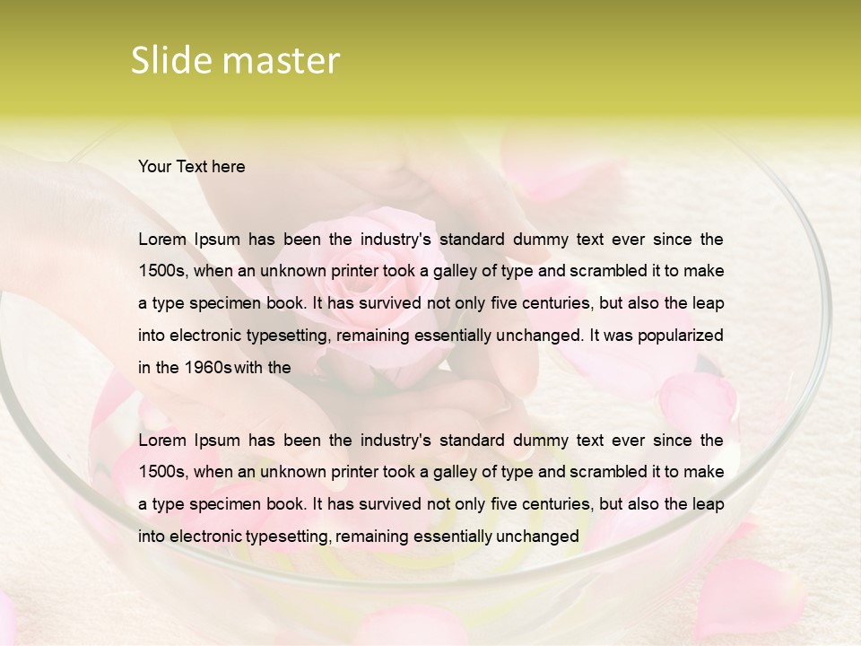 Petal Leisure Beauty PowerPoint Template