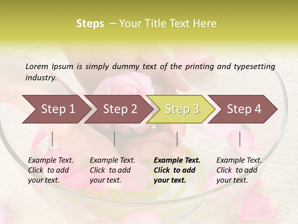 Petal Leisure Beauty PowerPoint Template