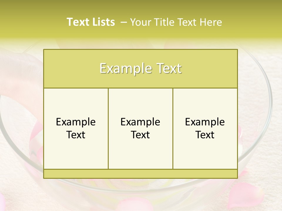 Petal Leisure Beauty PowerPoint Template