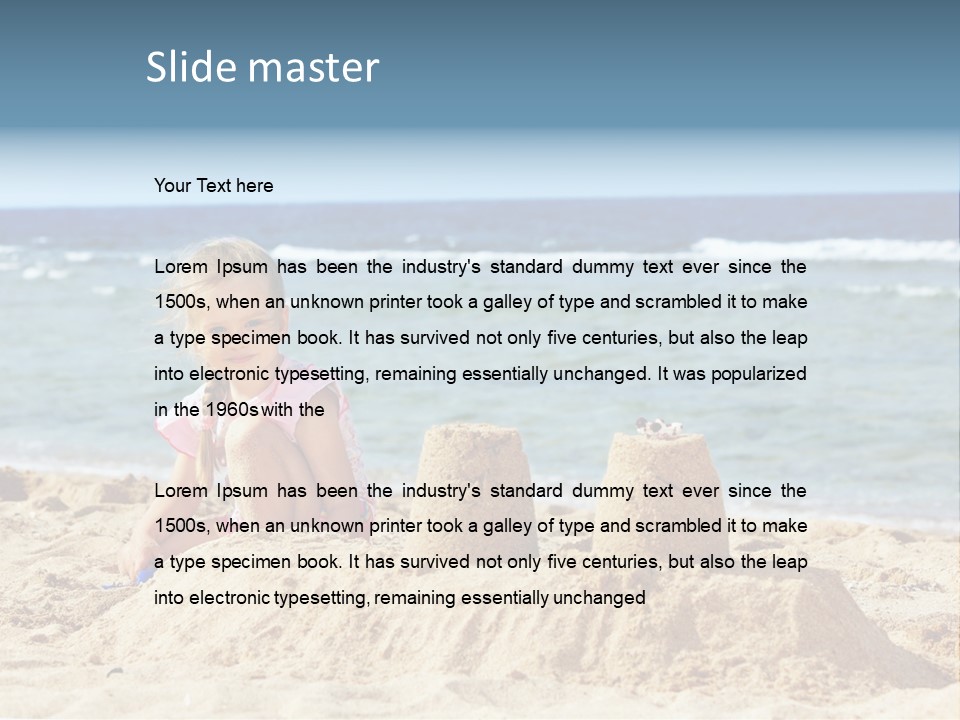 Water Nature Bucket PowerPoint Template