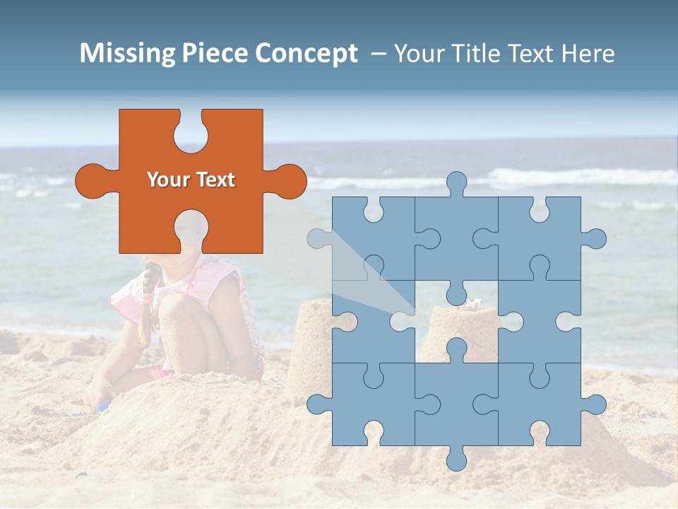 Water Nature Bucket PowerPoint Template