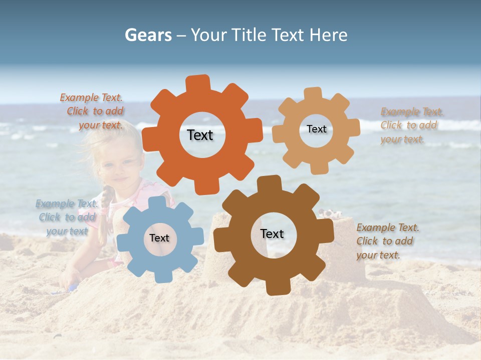 Water Nature Bucket PowerPoint Template