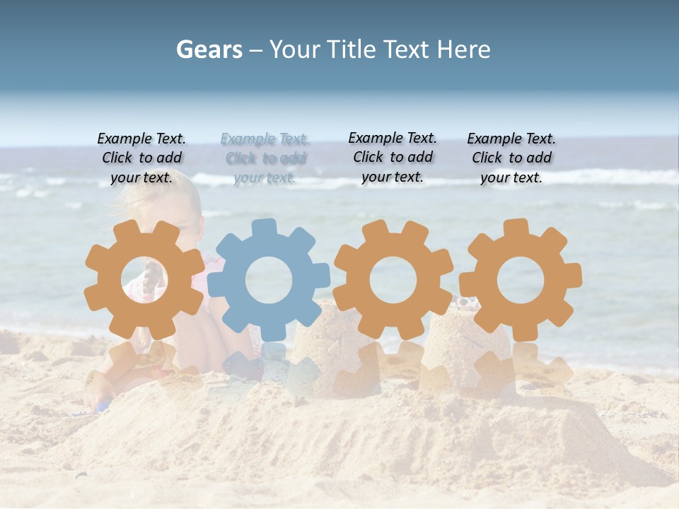 Water Nature Bucket PowerPoint Template