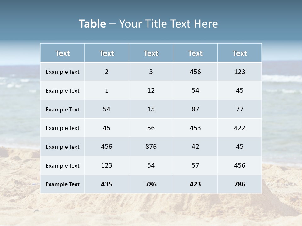 Water Nature Bucket PowerPoint Template