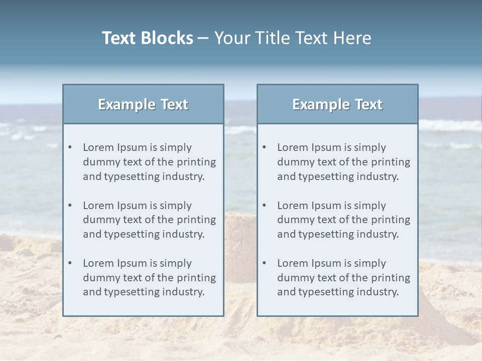 Water Nature Bucket PowerPoint Template