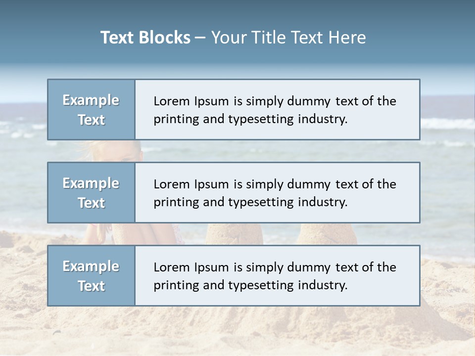 Water Nature Bucket PowerPoint Template