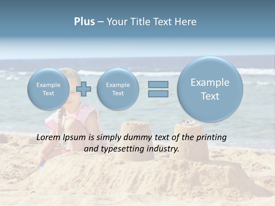 Water Nature Bucket PowerPoint Template