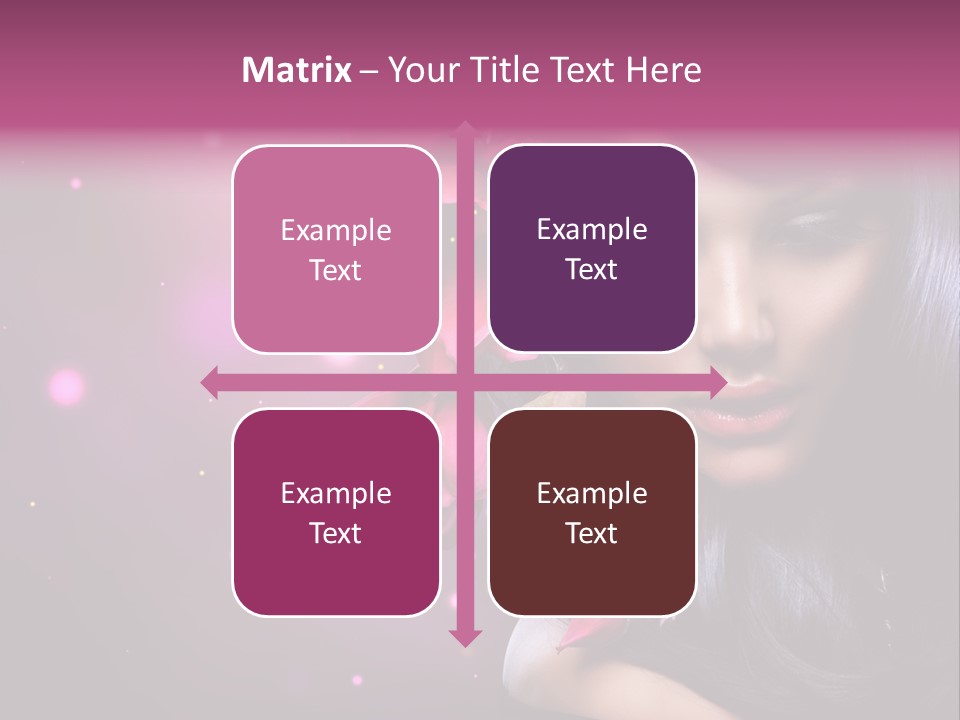 Beauty Straight Coloring PowerPoint Template