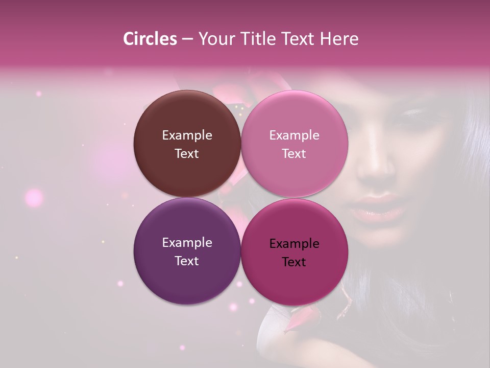 Beauty Straight Coloring PowerPoint Template