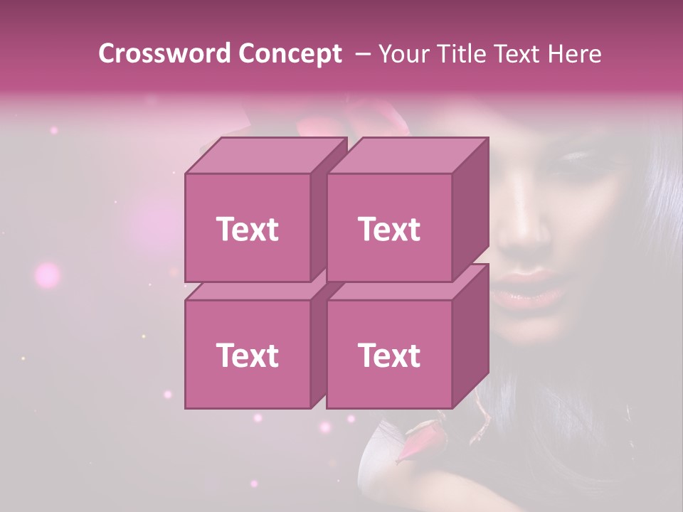 Beauty Straight Coloring PowerPoint Template