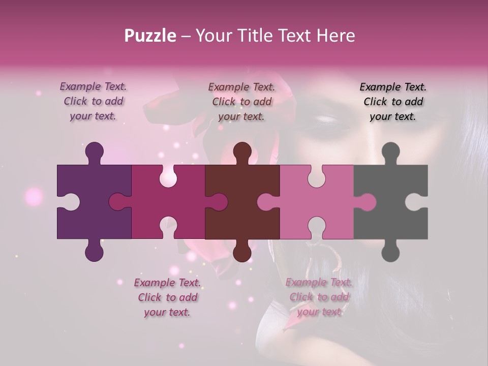 Beauty Straight Coloring PowerPoint Template