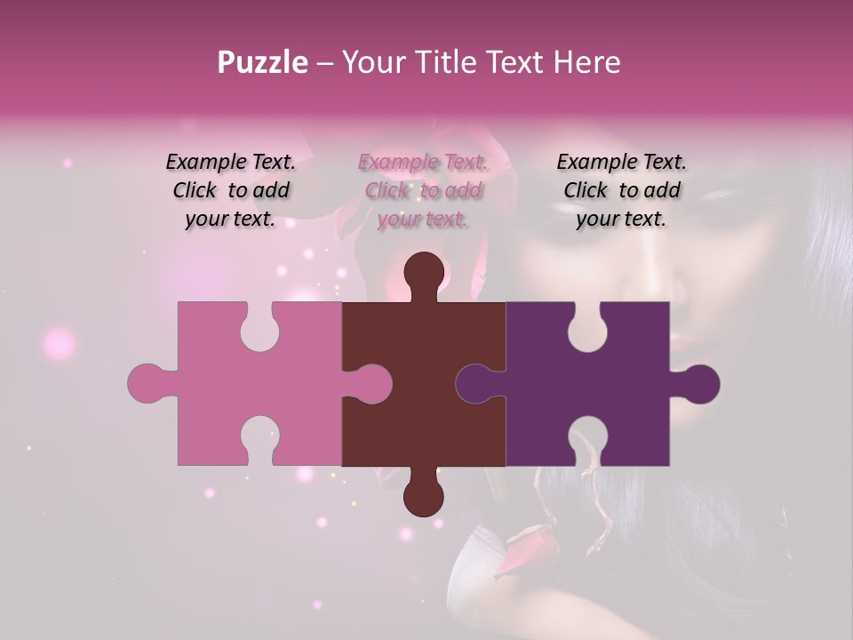 Beauty Straight Coloring PowerPoint Template