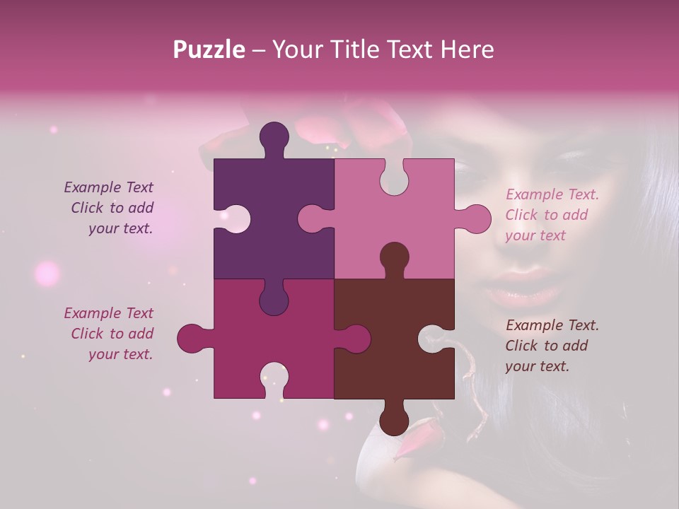 Beauty Straight Coloring PowerPoint Template