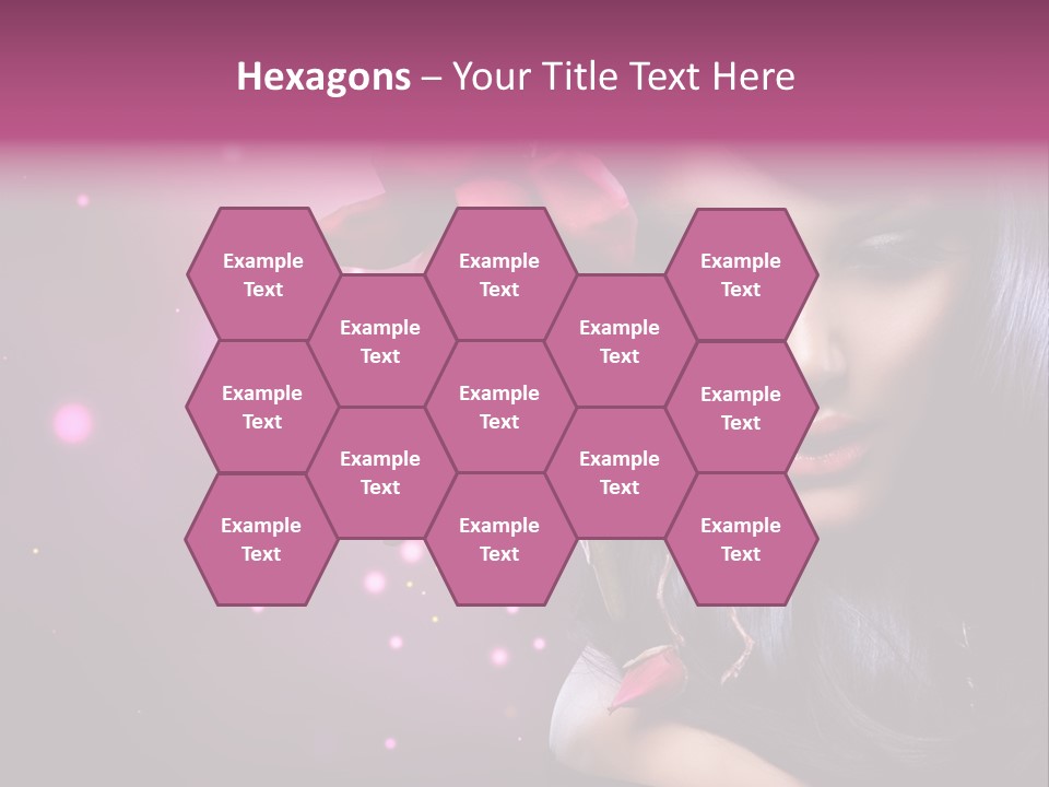 Beauty Straight Coloring PowerPoint Template