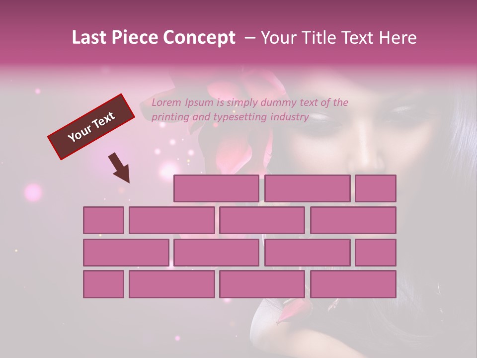 Beauty Straight Coloring PowerPoint Template