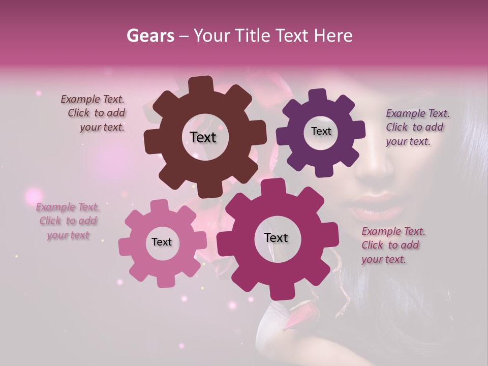 Beauty Straight Coloring PowerPoint Template