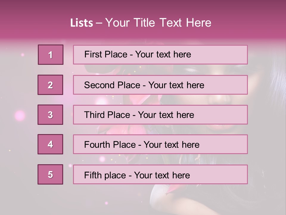 Beauty Straight Coloring PowerPoint Template