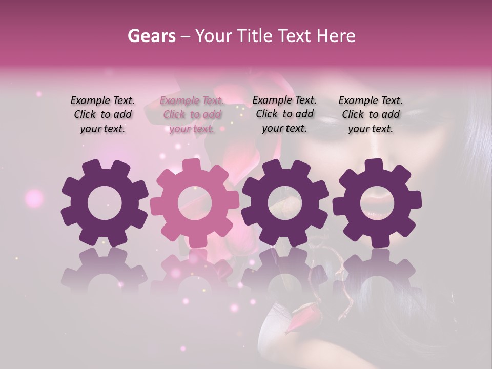 Beauty Straight Coloring PowerPoint Template