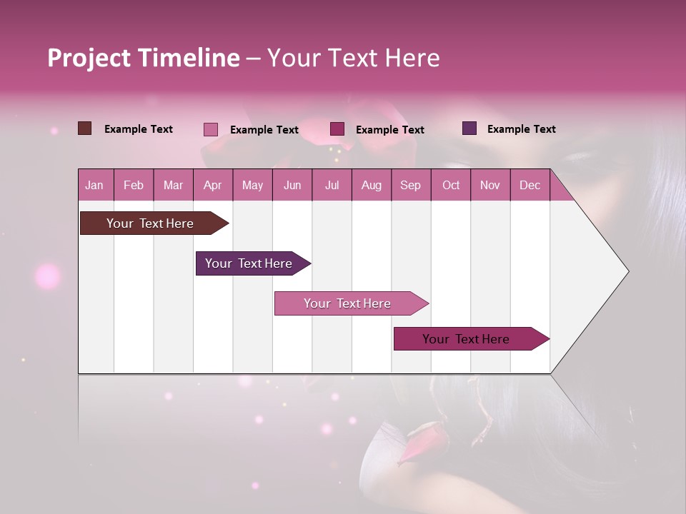 Beauty Straight Coloring PowerPoint Template