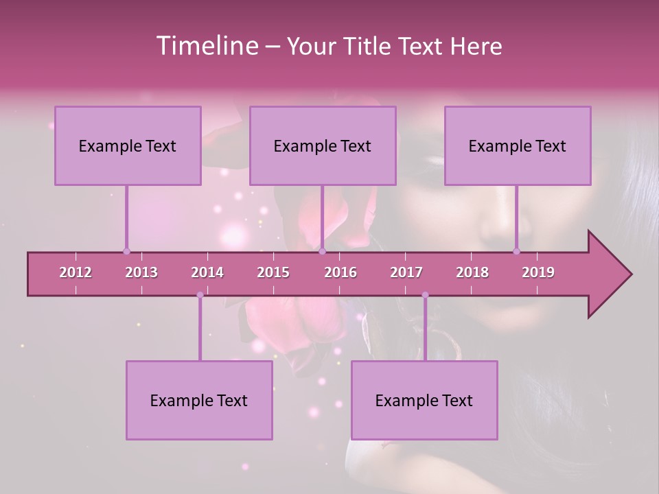 Beauty Straight Coloring PowerPoint Template