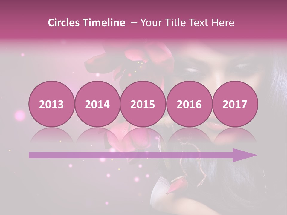 Beauty Straight Coloring PowerPoint Template