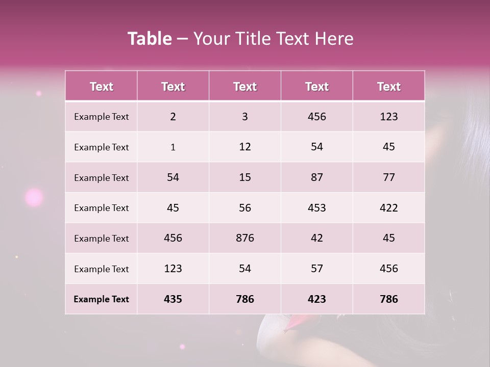 Beauty Straight Coloring PowerPoint Template