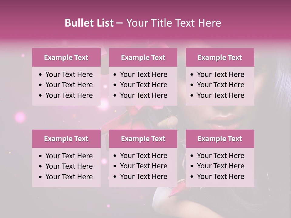 Beauty Straight Coloring PowerPoint Template