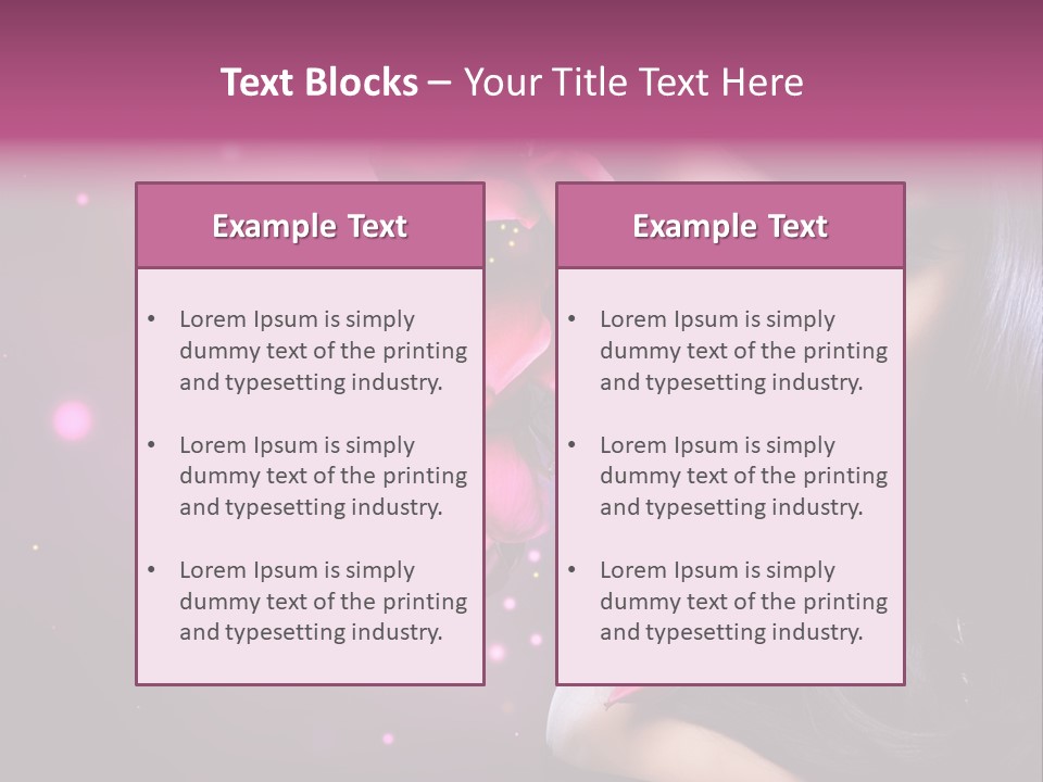 Beauty Straight Coloring PowerPoint Template